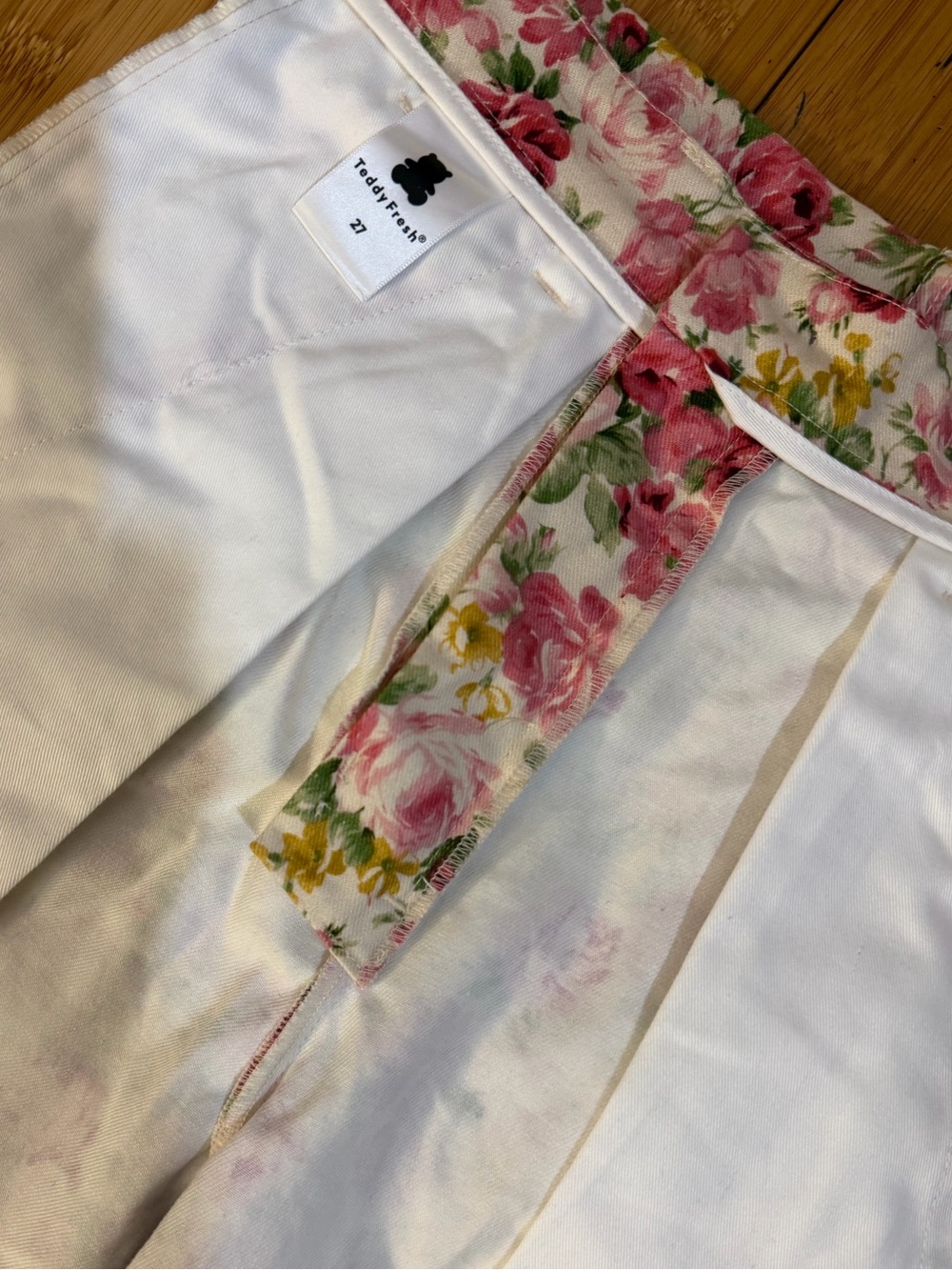 NWOT Teddy Fresh Floral Pleated Trouser Pants Size 27 - Picture 9 of 15